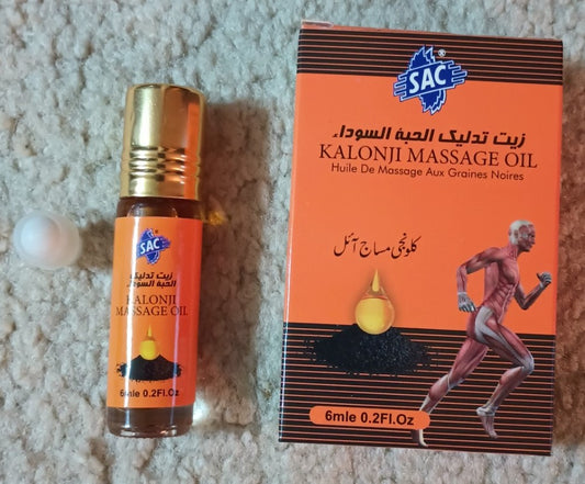3 Bottles of Black Seed (Kalongi) Massage Oil 6 ml. [Gift for Parents] 3KMO