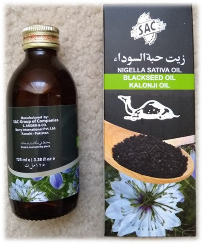 125 ml BLACKSEED OIL 100% Natural # 125SACBSO
