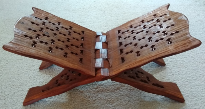 12 QURAN/BOOK HOLDER-Sheesham Wood (Rosewood) Large Size #12QHP