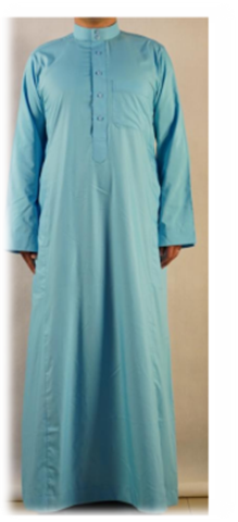 12 Pieces of ADULT Thobes (Plain) #KW006D (6 Colors per dozen)