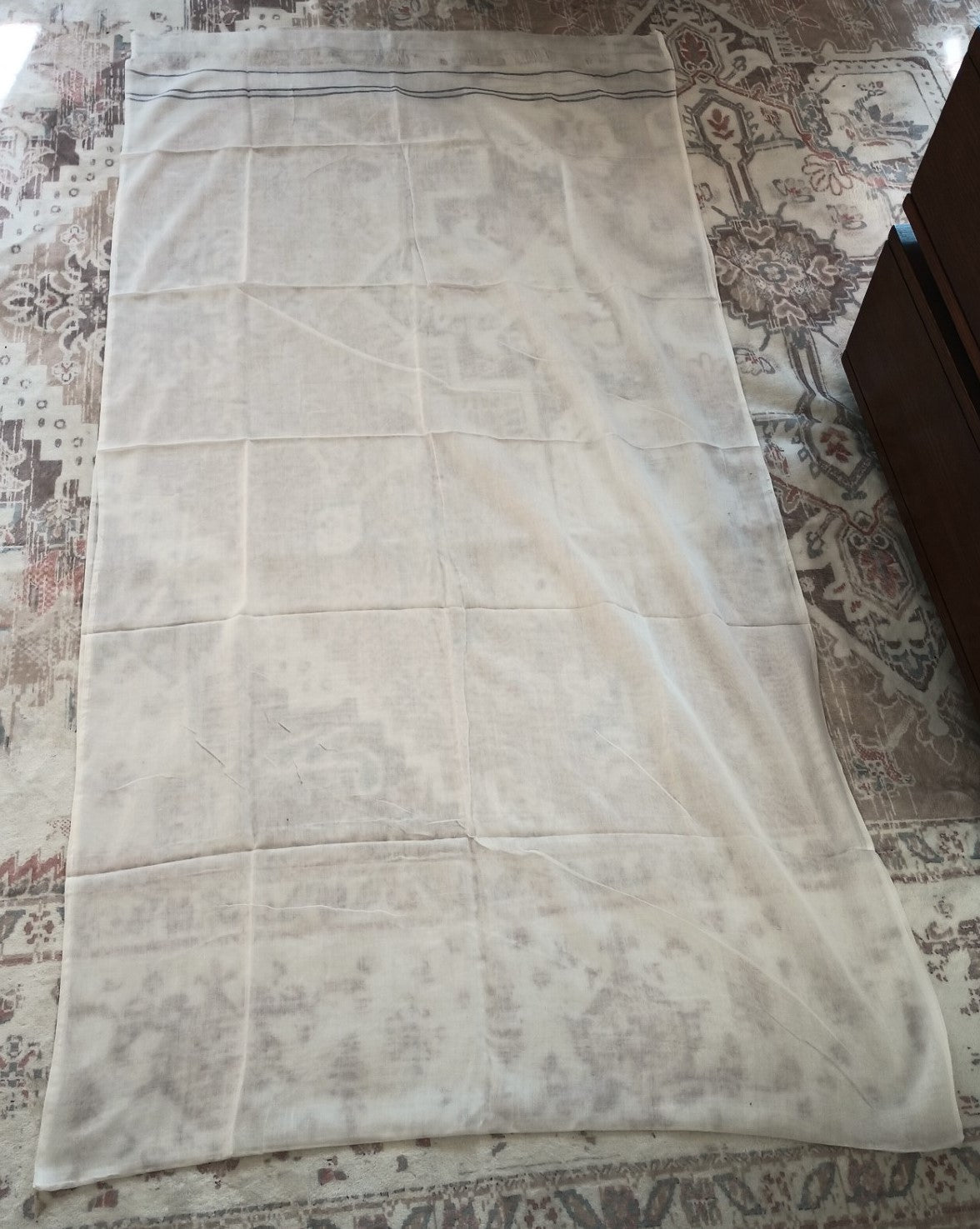 3.5 Yards 2 Pcs. of White Turban/Imama/Pagri Fabric # 3.5WTM