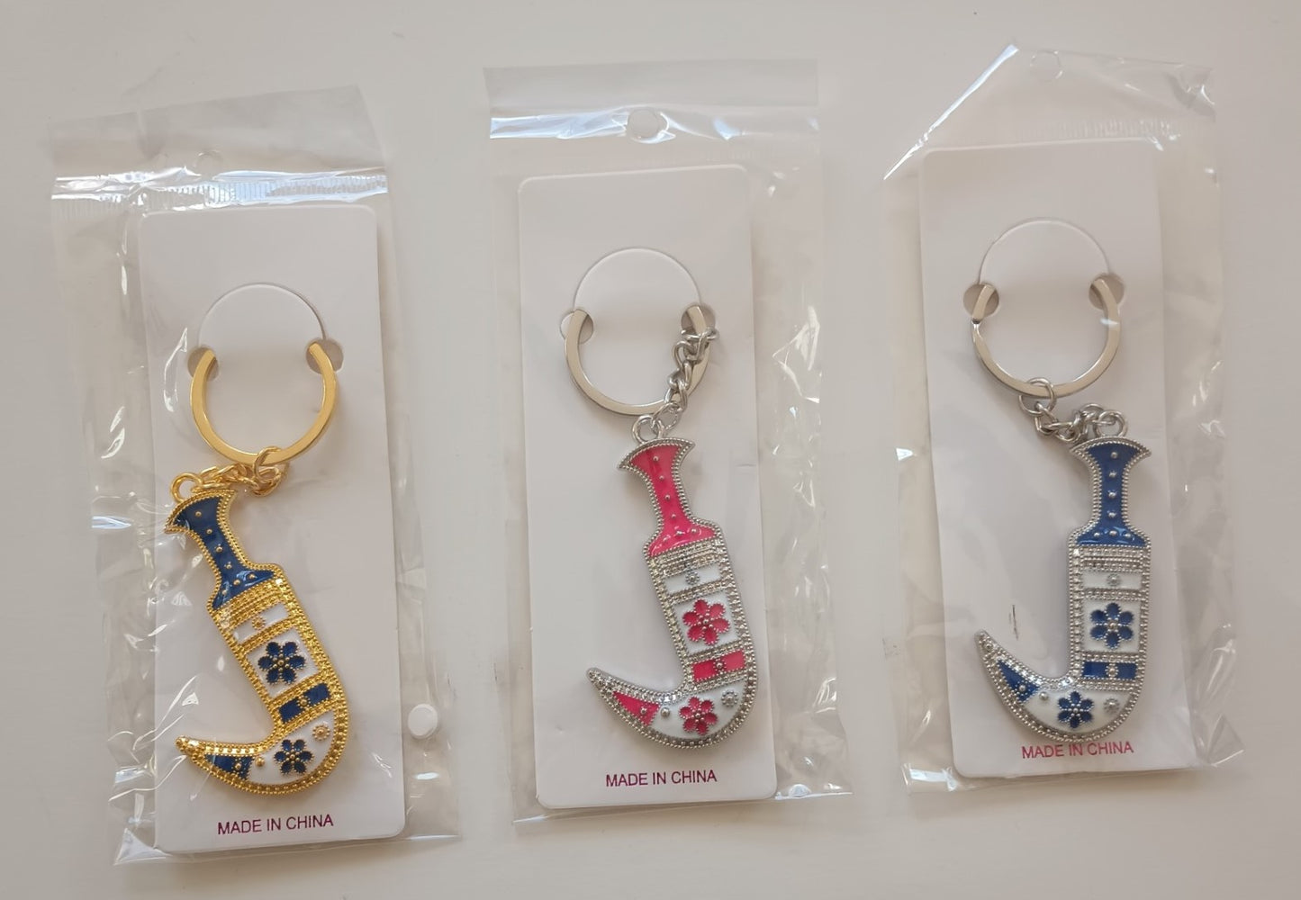 2 Pieces of YEMENI JAMBIYA Key Chain #2YJKC