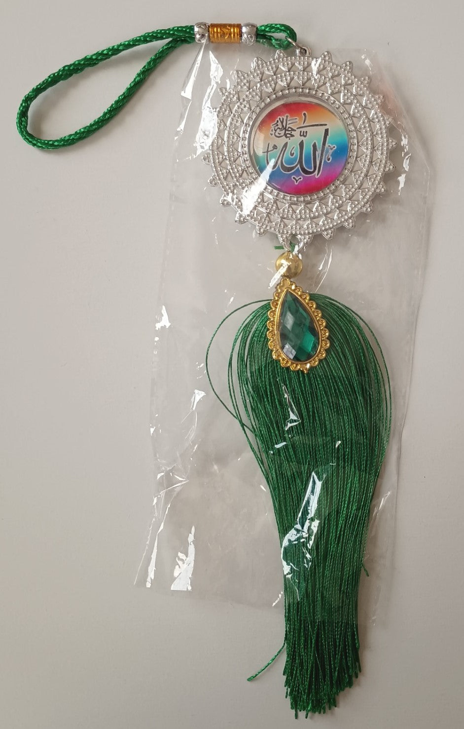 2 PCS. OF ISLAMIC CAR HANGING w/Tassel DOUBLE SIDED #ICHC