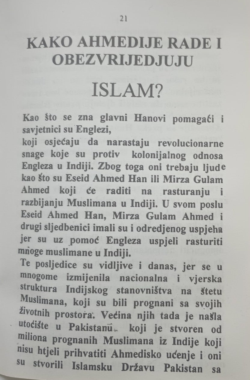 3 Copies of Ahmedije Protivnici Islama (Bosnian) by Muhamed Mujkanovic #STBAPI