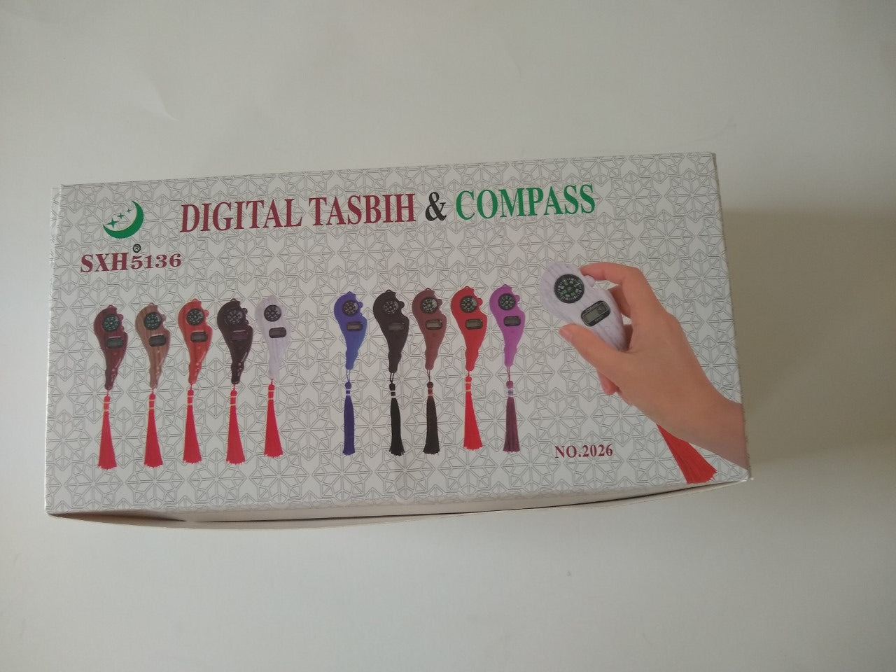 2 Pcs. of DIGITAL Tasbih /Hand Tally (Tassel + Compass) #2DTWC-Fast US Ship.