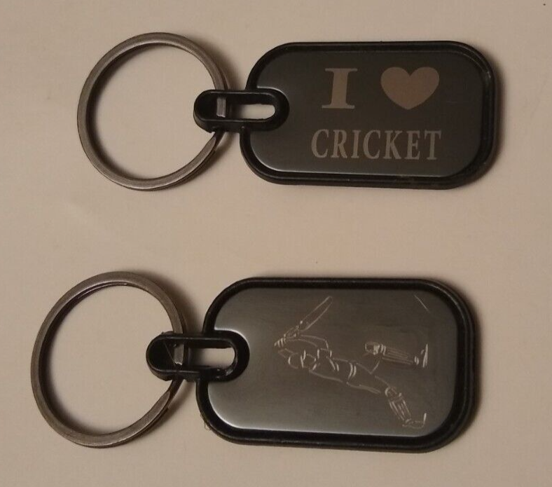 12 Pcs. of I LOVE CRICKET KEYCHAIN #12ILKKCP-Gift for all Occasions