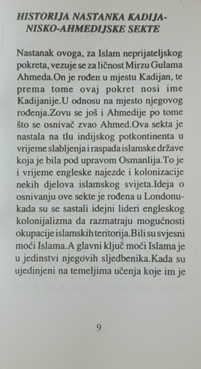 3 Copies of Ko Se Krije Iza Ahmedija (Bosnian) by Dar Al Ber Society #STBKSKIA