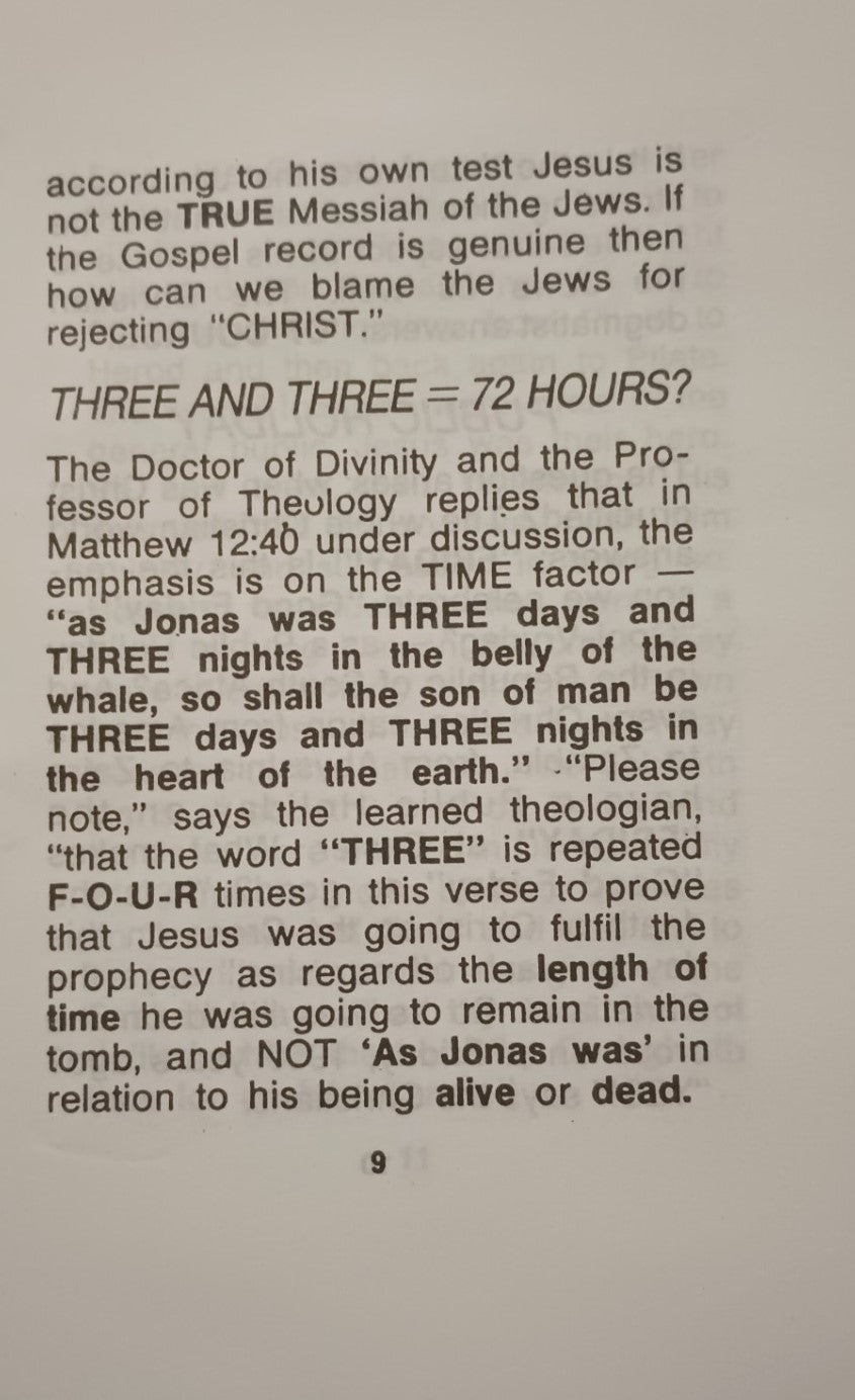 12 copies of What was the Sign of Jonah ما هي آية يونان by Ahmed Deedat #JTQWWTSOJ (Dawah Book)