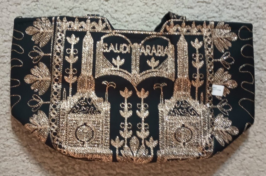 SAUDI ARABIA Shoulder Bag with Zipper #400SBB السعودية حقيبة كتف بسحاب