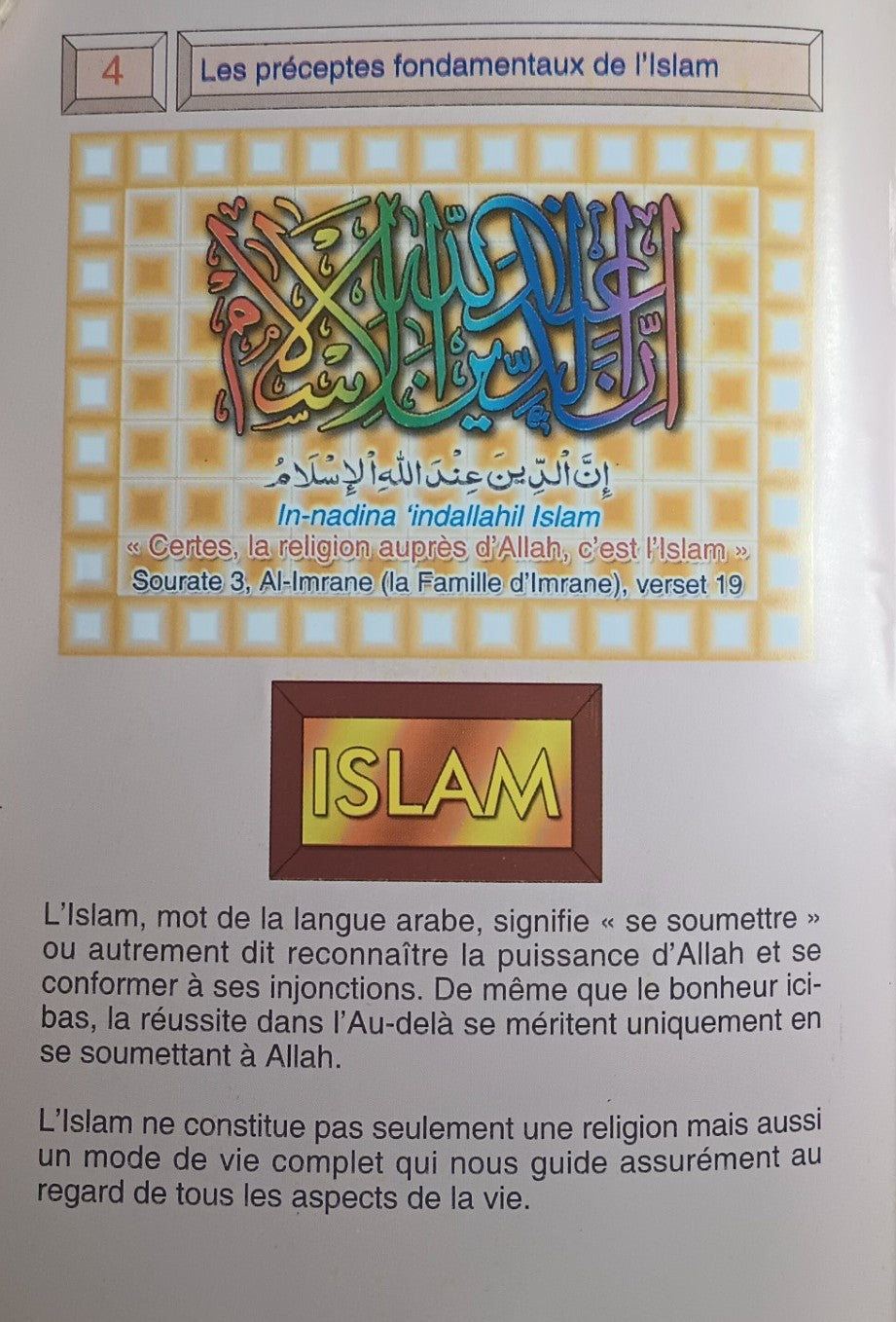 3 Copies of Les Preceptes Foundamentaux De L’Islam (French) فرنسي #ASLPFDI