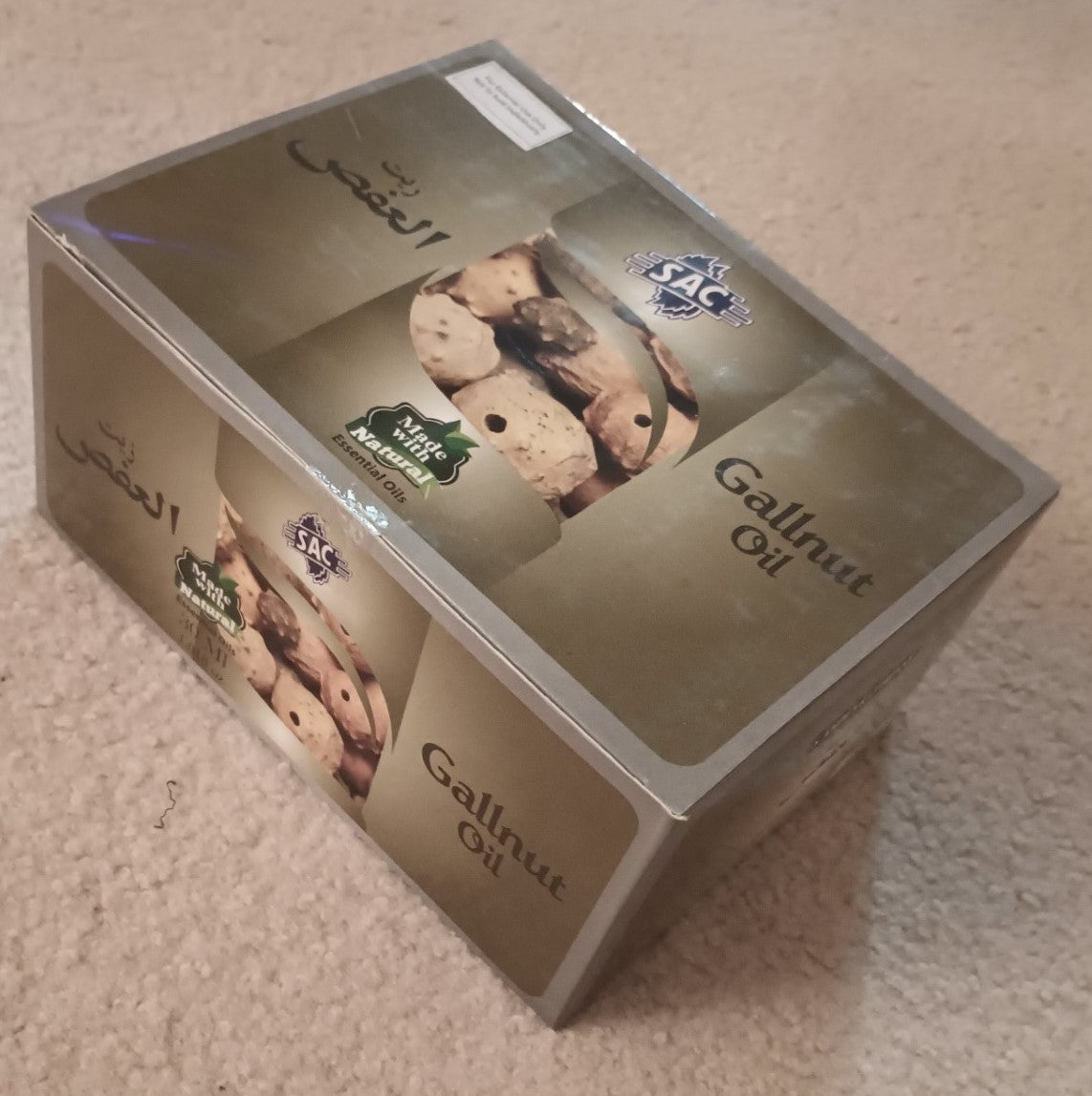 2 Bottles of 30 ml GALLNUT OIL Made with Natural Essential Oils by SAC #SACGNO