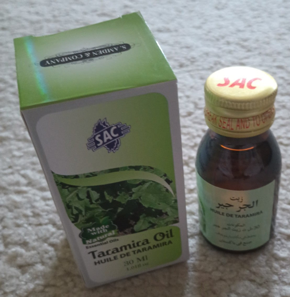 12 Bottles of 30 ml TARAMIRA OIL Made with Natural Essential Oils by SAC #SACTAO