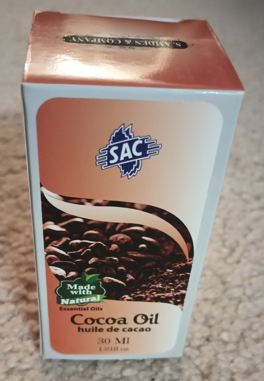 2 Bottles of 30 ml- COCOA OIL Made with Natural Essential Oils by SAC #ACAO