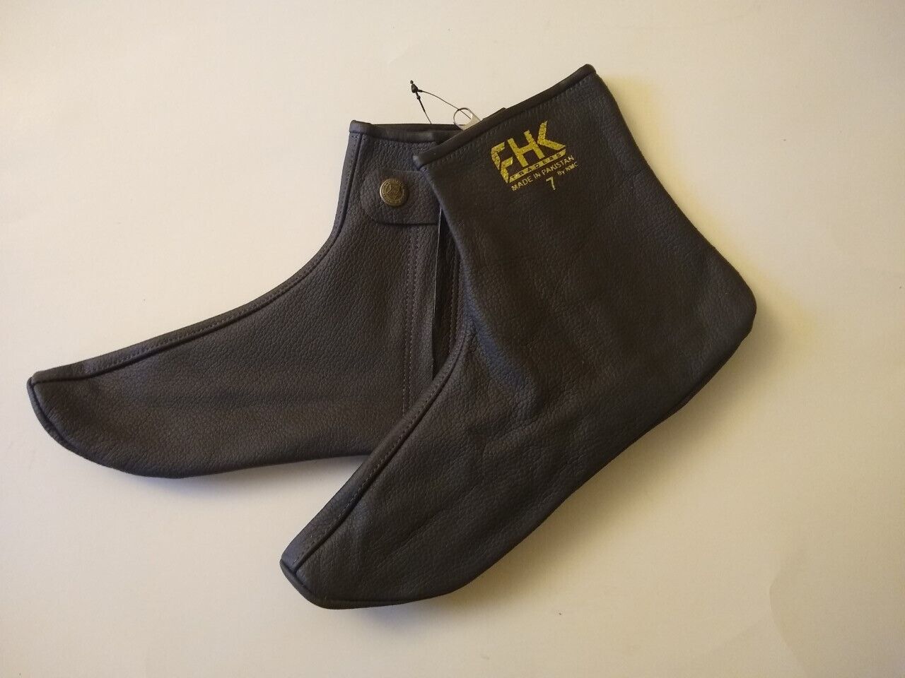 Muslim Leather Socks/KHUFFAIN/KHUFF/SUNNAH #LS7B 100% Genuine Leather