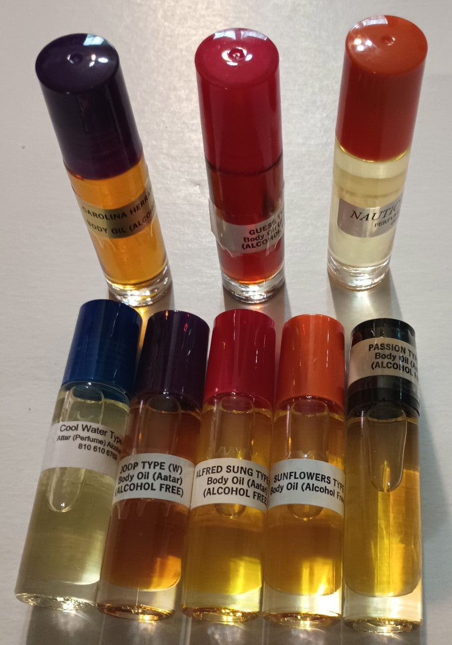 12 Bottles of DESIGNER ATTAR Alcohol Free # IZBA Ship from the US
