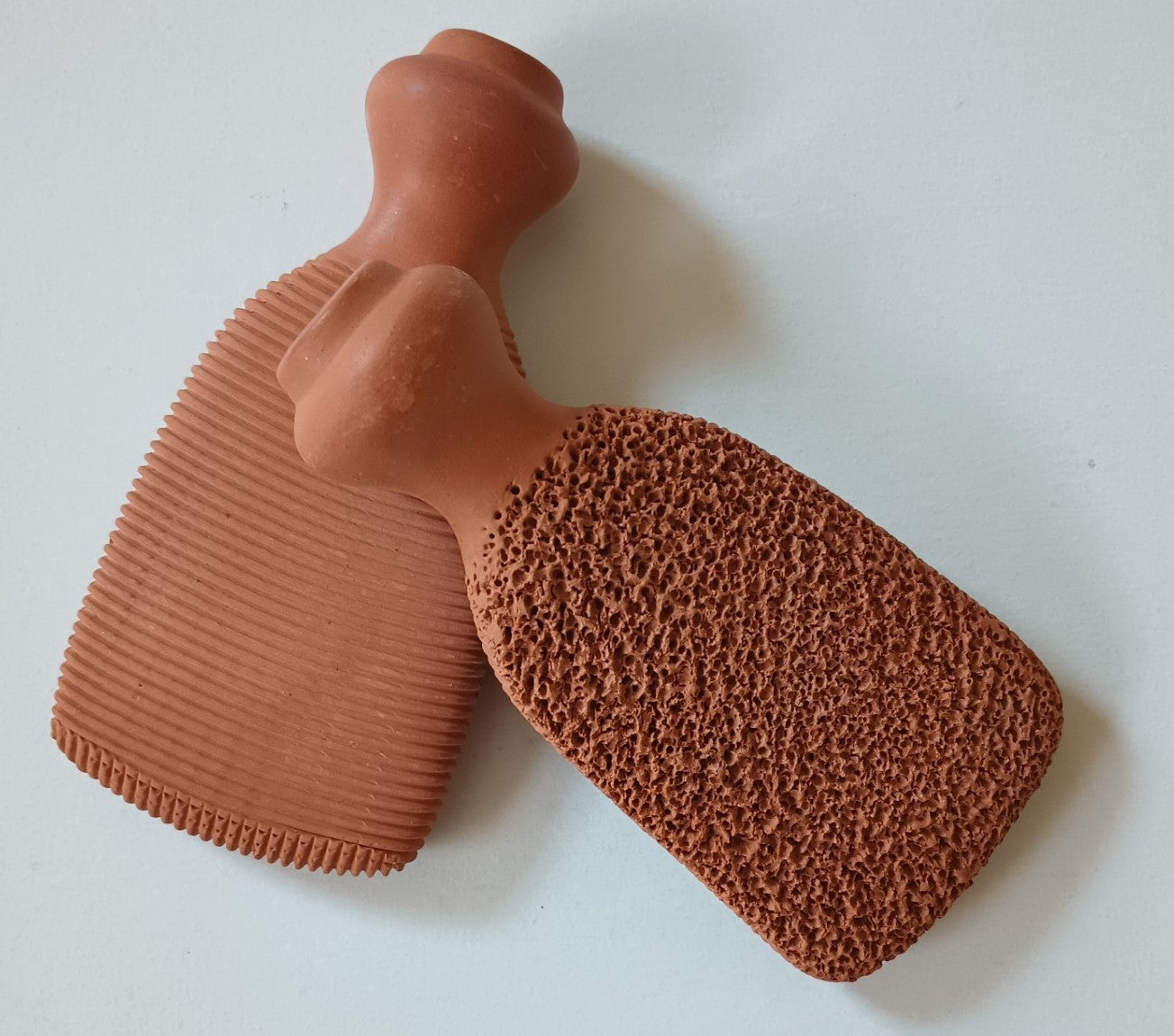 2 Pieces of 100% Natural Clay Foot Scrubber Fast US Shipping #2AFS