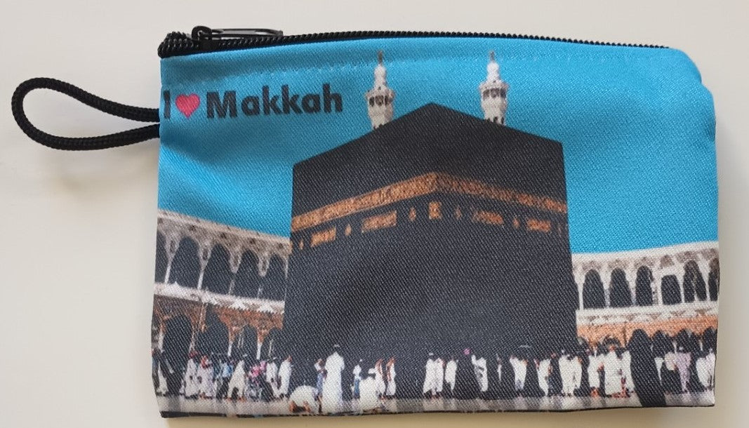2 Bags-MAKKAH + MADINA Bag with Zipper #MBSA مكة + المدينة حقيبة بسحاب