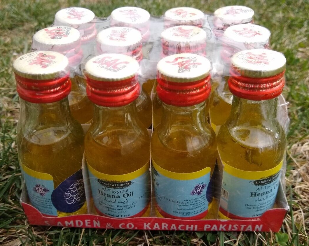 12 x 25 ml Henna OIL by SAC- Fast the USA Shipping IZHO12 Alcohol Free