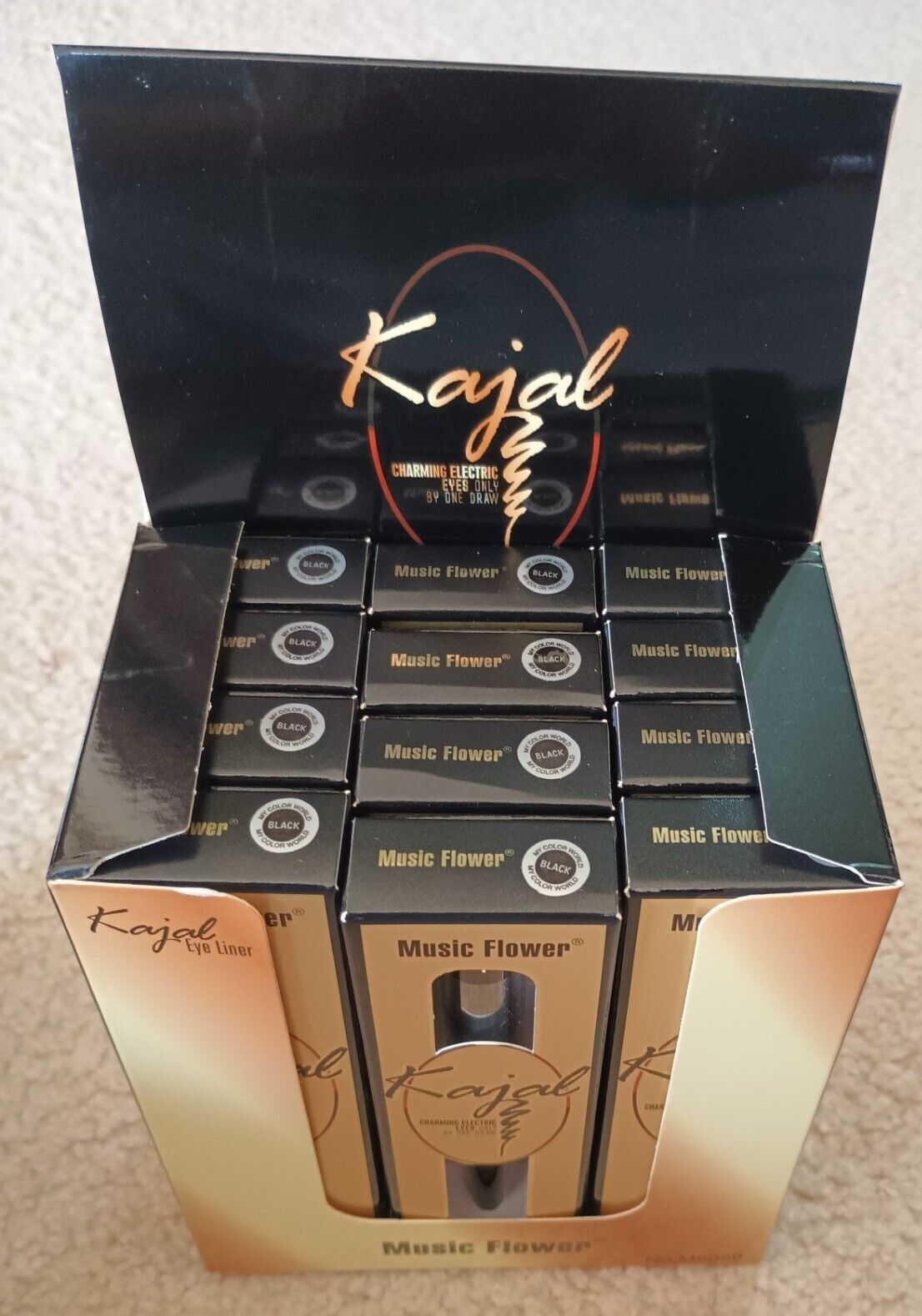 2 Pieces of KAJAL EYE LINER PEN (BLACK) SUNNAH KUHL # M5059P. HALAL US Fast Ship