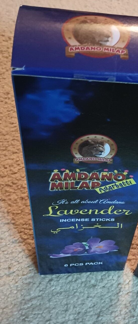 6 TUBES OF LAVENDER INCENSE STICK # SACL-Fast US Shipping