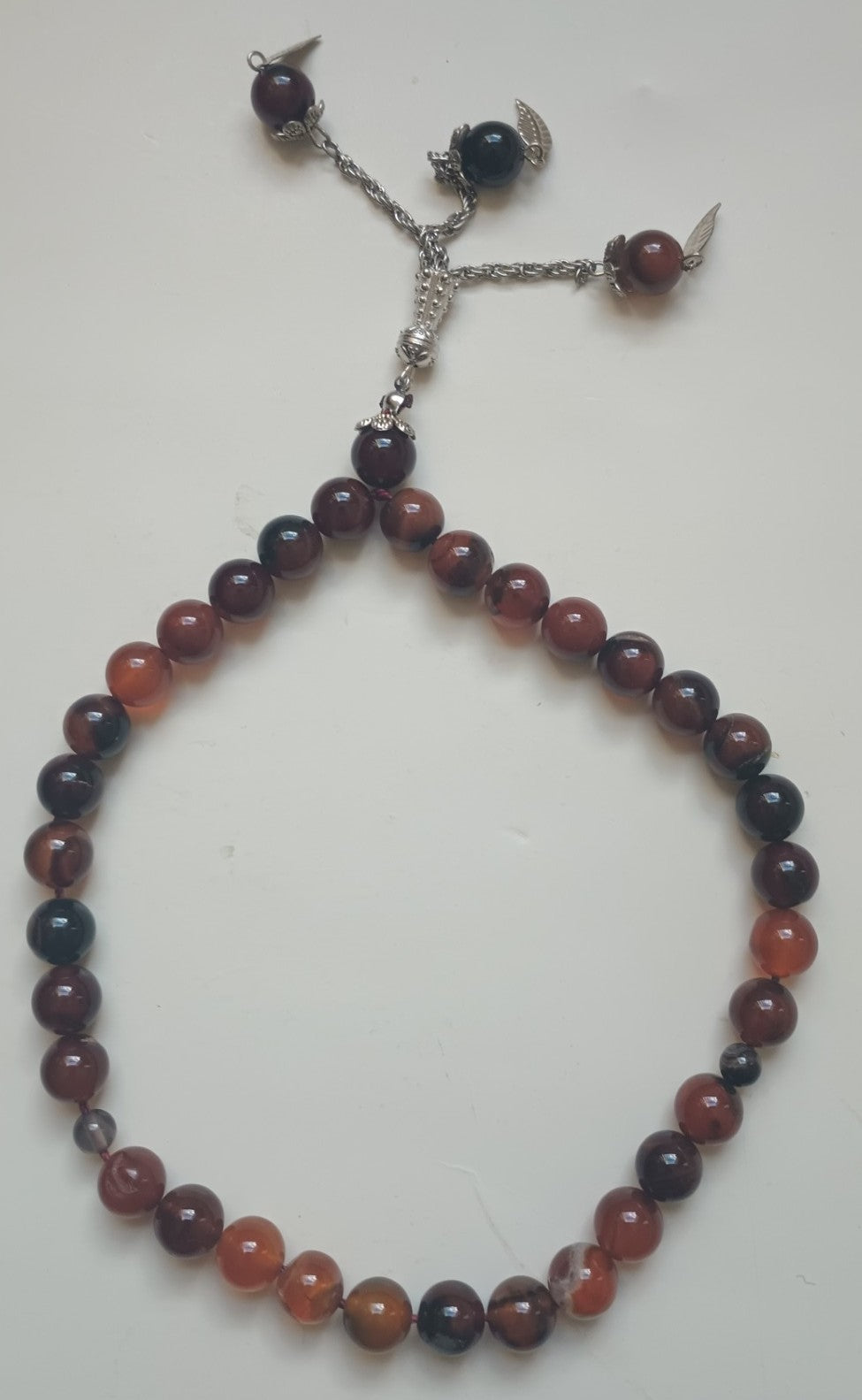 AQIQ/AGATE STONE PRAYER BEADS (Tasbih/Rosary/Misbaha) #33AMC