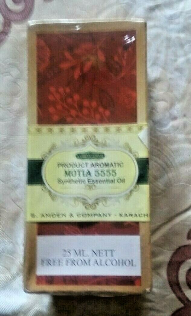 MOTIA 5555 موتيا Perfume 2 Bottles (Alcohol Free)Oil/ Attar(Aromatic Product)