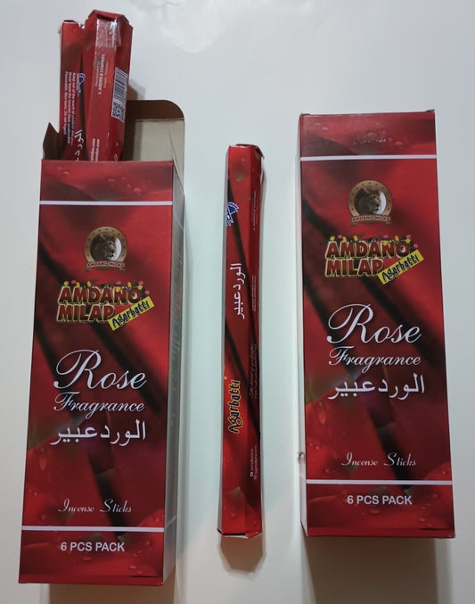 12 TUBES OF ROSE INCENSE STICK # SACR-Fast US Shipping