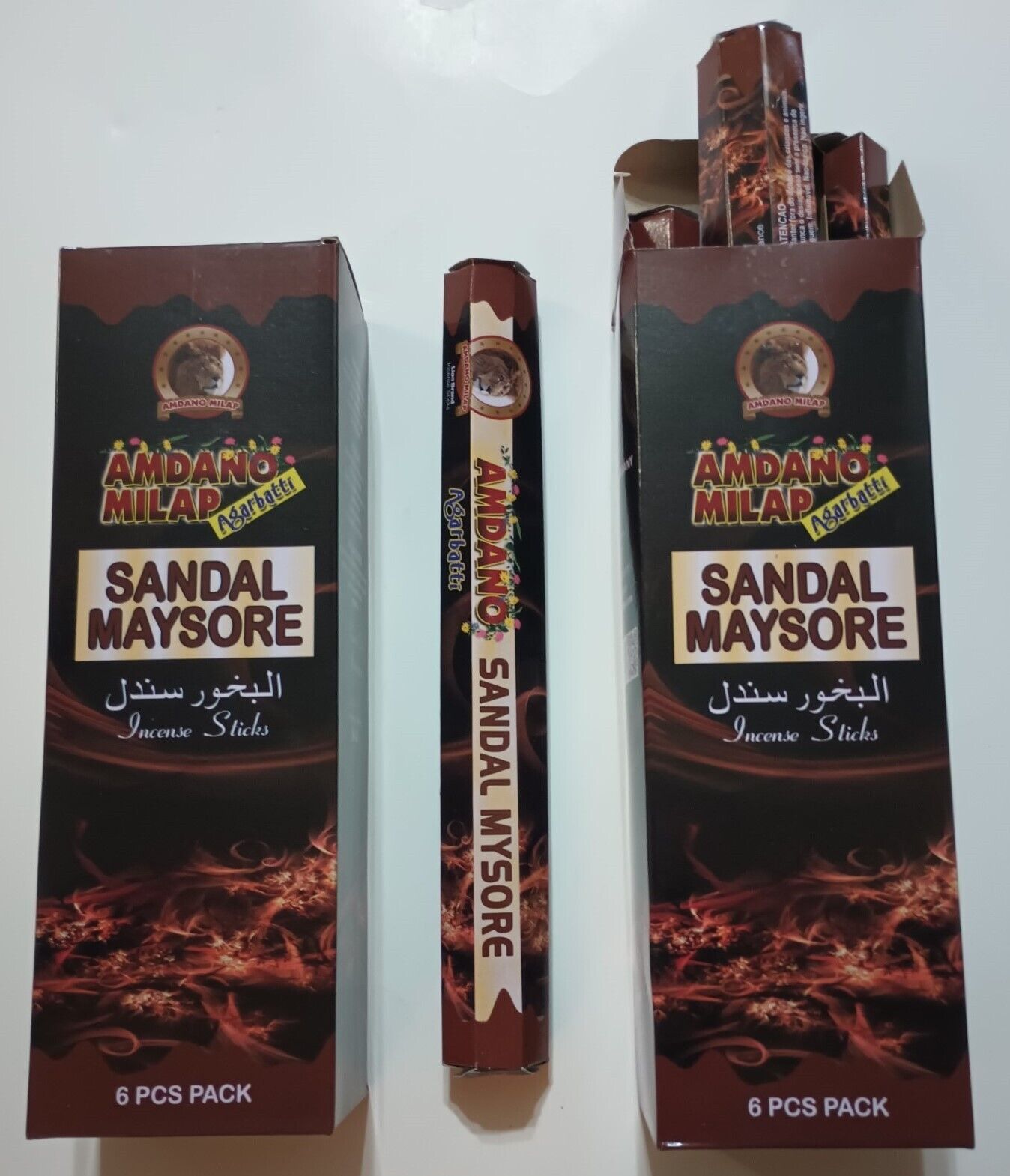 12 TUBES OF SANDAL MAYSORE INCENSE STICK # SACSM-Fast US Shipping