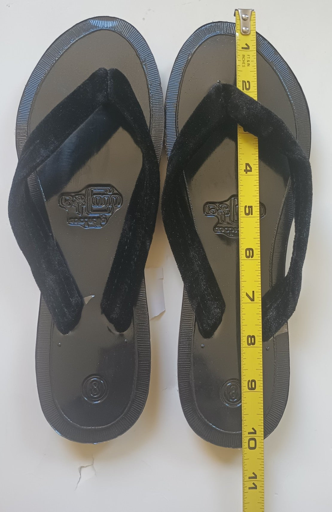 HANDMADE MYANMAR TRADITIONAL FLIP FLOP Leather Mandalay SLIPPER (Size 8)