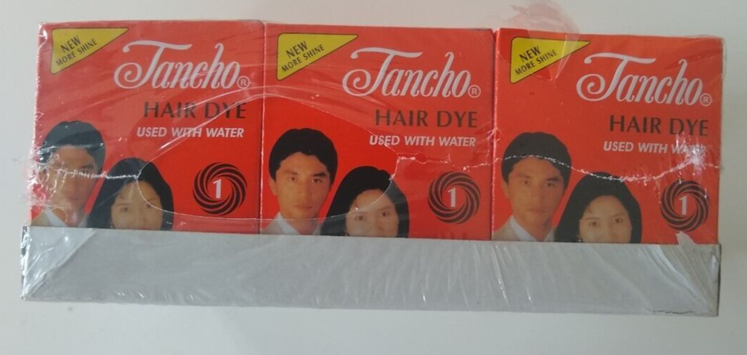 12 TANCHO NATURAL BLACK HAIR DYE-Free Sample of Treatment Hair Cream TBHDI12