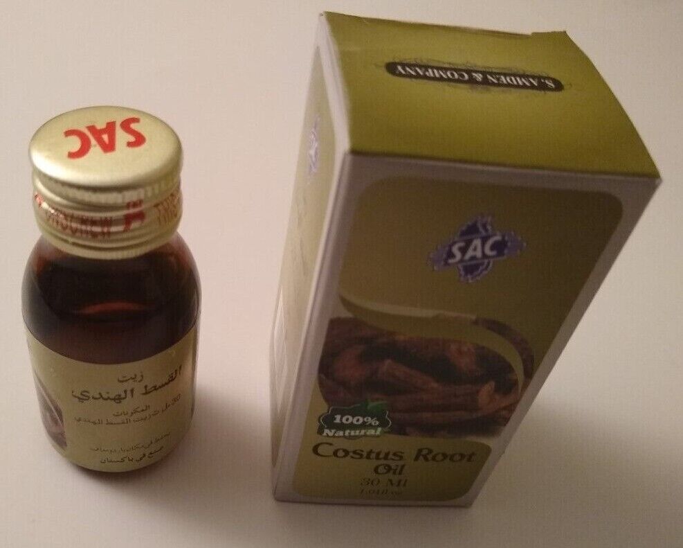 COSTUS ROOT OIL 2 x 30 ml by SAC- Fast the USA Shipping SACCRO 100% Natural