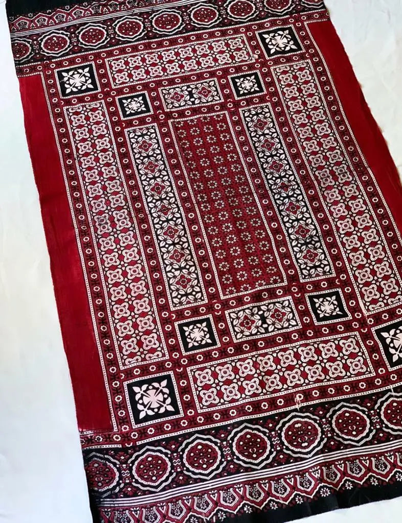 AJRAK SINDHI PAKISTAN SHAWL SCARF CHADAR MENS WOMENS UNISEX-Fast USA shipping