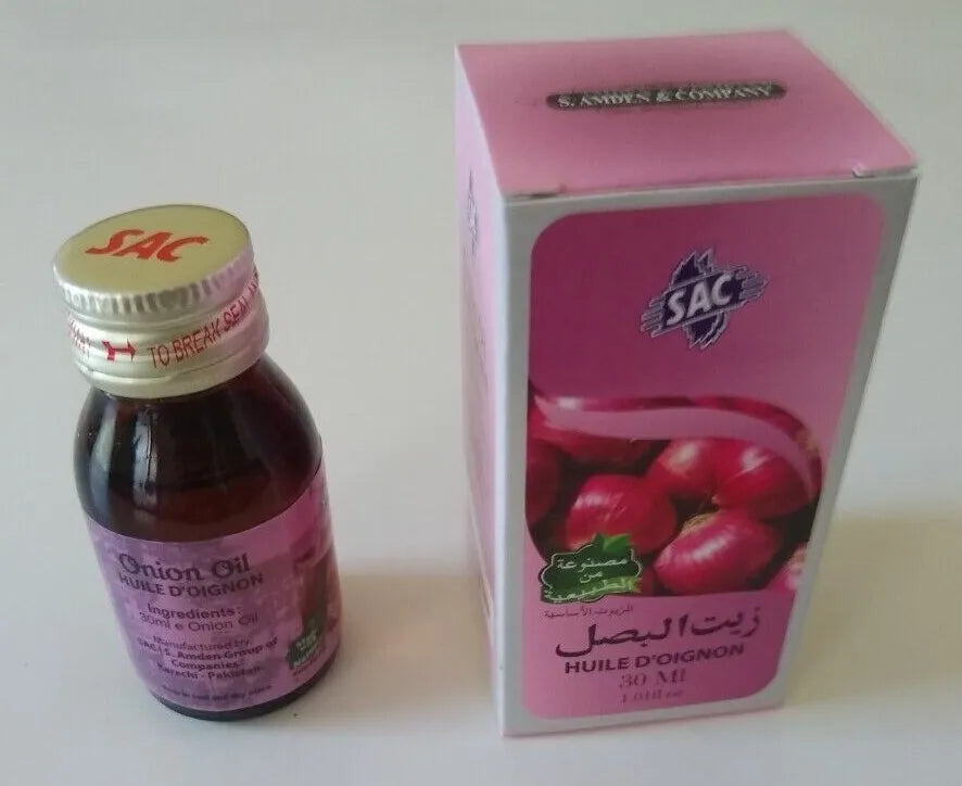 12 Bottles of 30 ml ONION OIL-Made with Natural Essential Oils # AONO