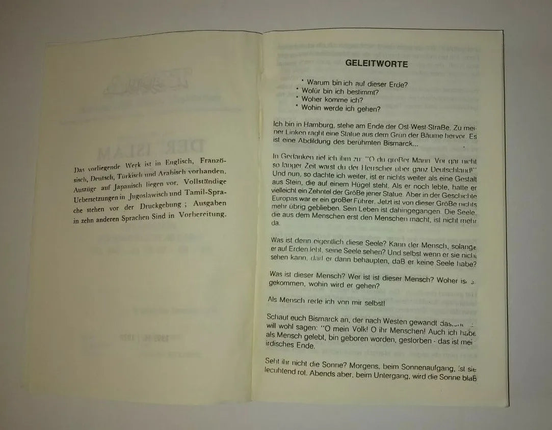 3 Copies of DER Islam in GERMAN #GDI Fast US Shipping