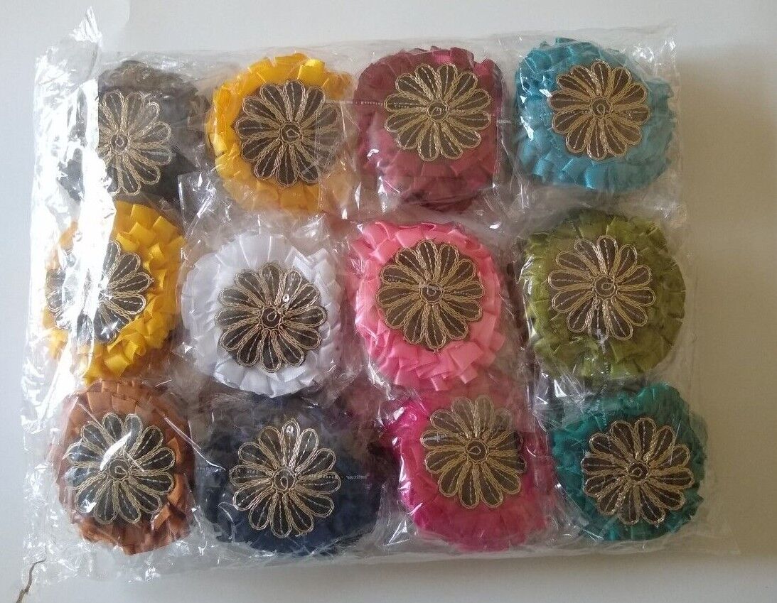 6 Pieces of Ladies Flower Hair Clips-Wedding Hairpin M110HP