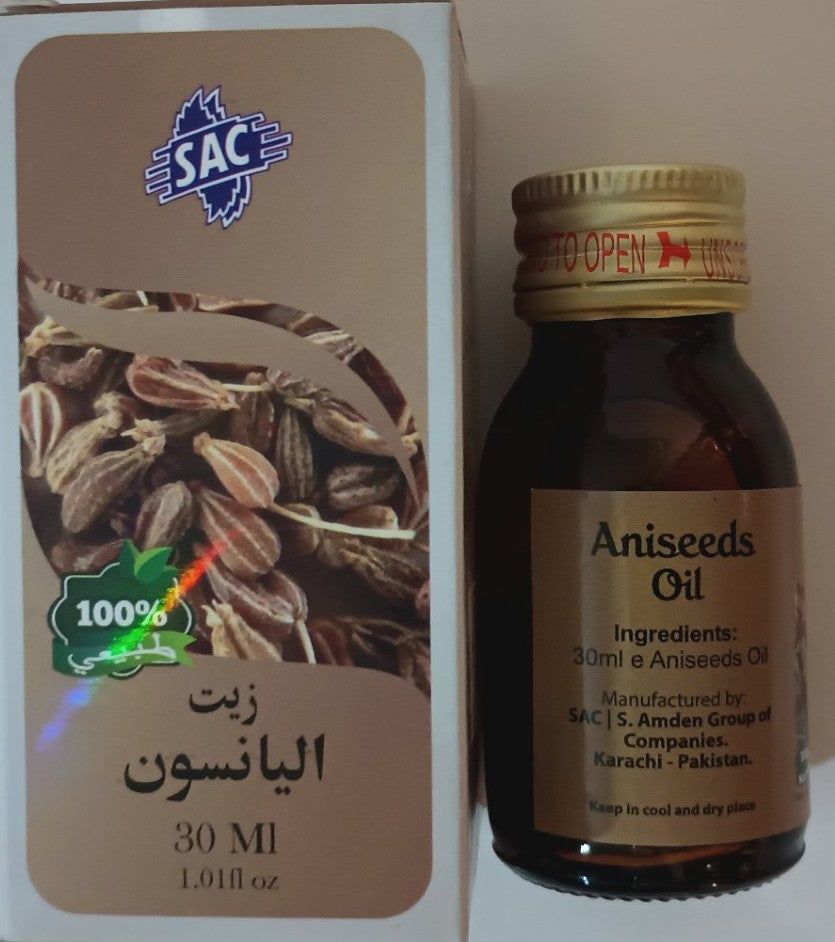 2 Bottles of 30 ml ANISEED OIL 100% Natural by SAC #SACAS زيت اليانسون