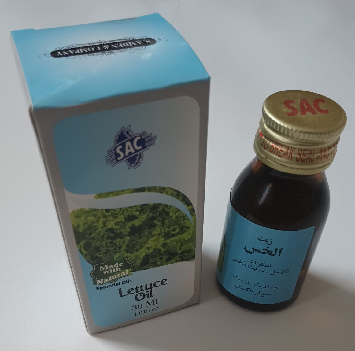 12 Bottles of 30 ml LETTUCE OIL-Made with Natural Essential Oils # SACLCE