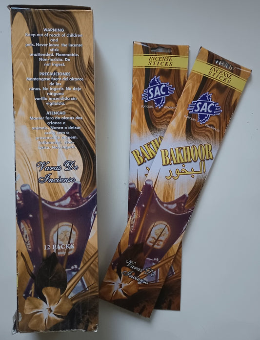 12 Pouches OF BAKHOOR البخور INCENSE STICK # SACBP-Fast US Shipping