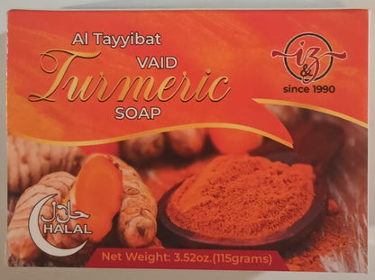 3 Pcs. of TURMERIC SOAP SOAPS-HALAL [Fast USA Ship.] No Animal Fats # 3SACTS