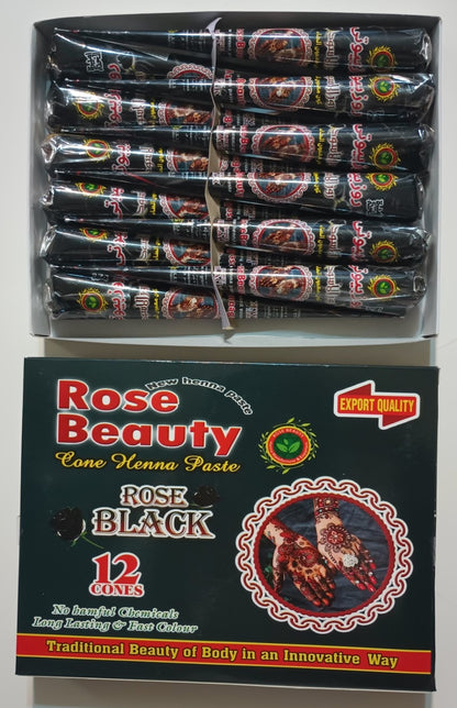 12 BLACK CONES HENNA (MEHANDI) #RBBC Fast US Ship.