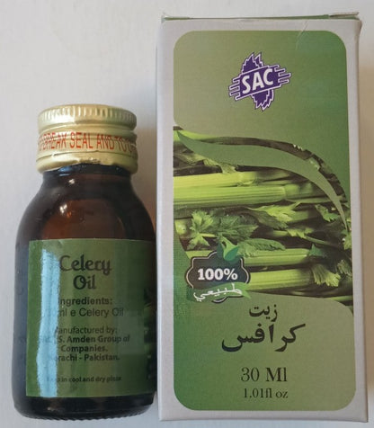 12 Bottles of 30 ml CELERY OIL 100% Natural # SACCRY