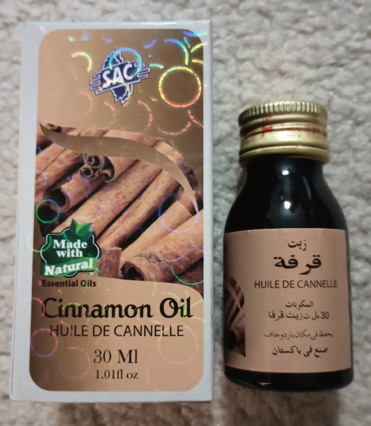 2 Bottles of 30 ml CINNAMON OIL Made with Natural Essential Oils by SAC #ACNO Fast the USA Shipping