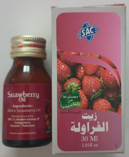 2 Bottles of 30 ml- STRAWBERRY OIL Made with Natural Essential Oils #SACSBY