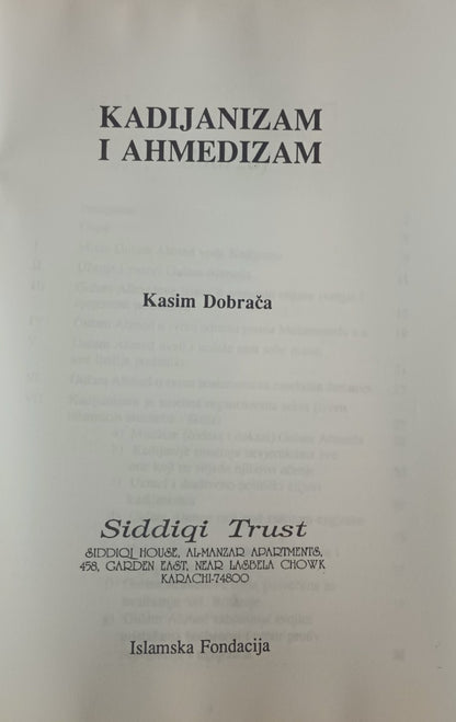 3 Copies of Kadijanizam I Ahmedizam (Bosnian) # STKIAM By: Kasim Dobraca