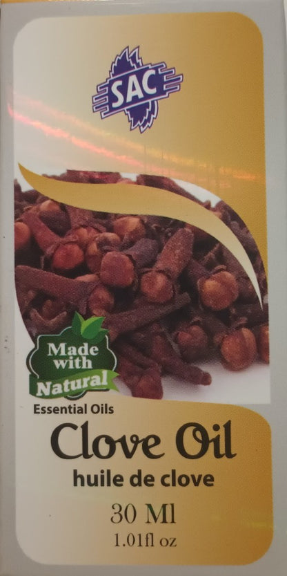 2 x 30 ml-CLOVE OIL by SAC [Fast the USA Shipping] SACCO