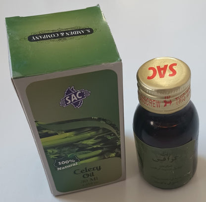 12 Bottles of 30 ml CELERY OIL 100% Natural # SACCRY