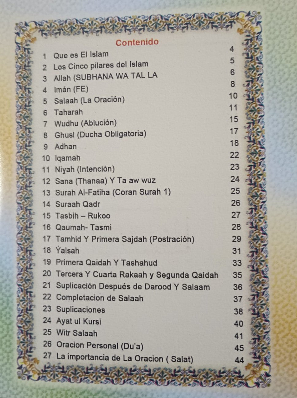 3 Copies of LA ORACION [Libro de Salat] (Spanish) الأسبانية #ASLOLDS
