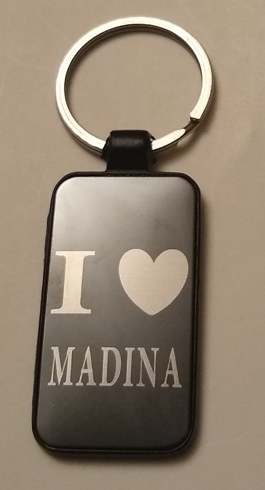 12 Pieces of I LOVE MADINA Key Chain #PMHKC