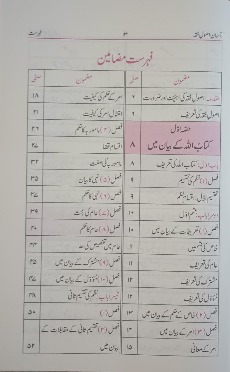 2 Copies of Aasan Asool Fiqah (Urdu) by Moulana Muhammed Muhyuddin #ABAUEF
