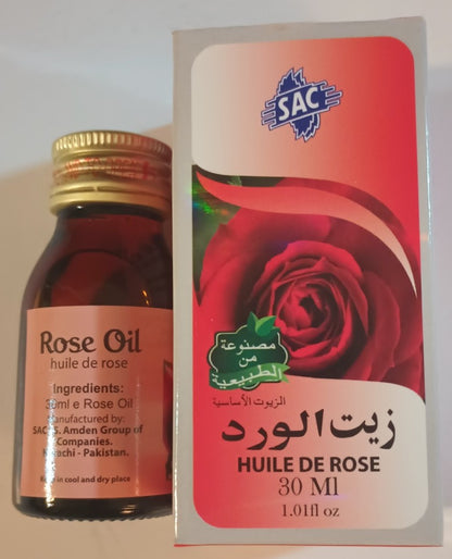 2 Bottles of 30 ml-ROSE OIL by SAC #ASNO Fast the USA Shipping